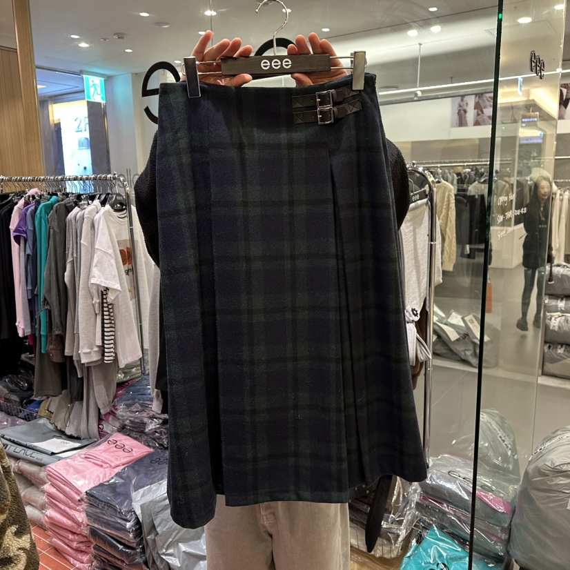 E/E/E東大門㊣實拍女裝新款時尚休閑推薦熱賣25秋冬職業長裙E/E/E長裙