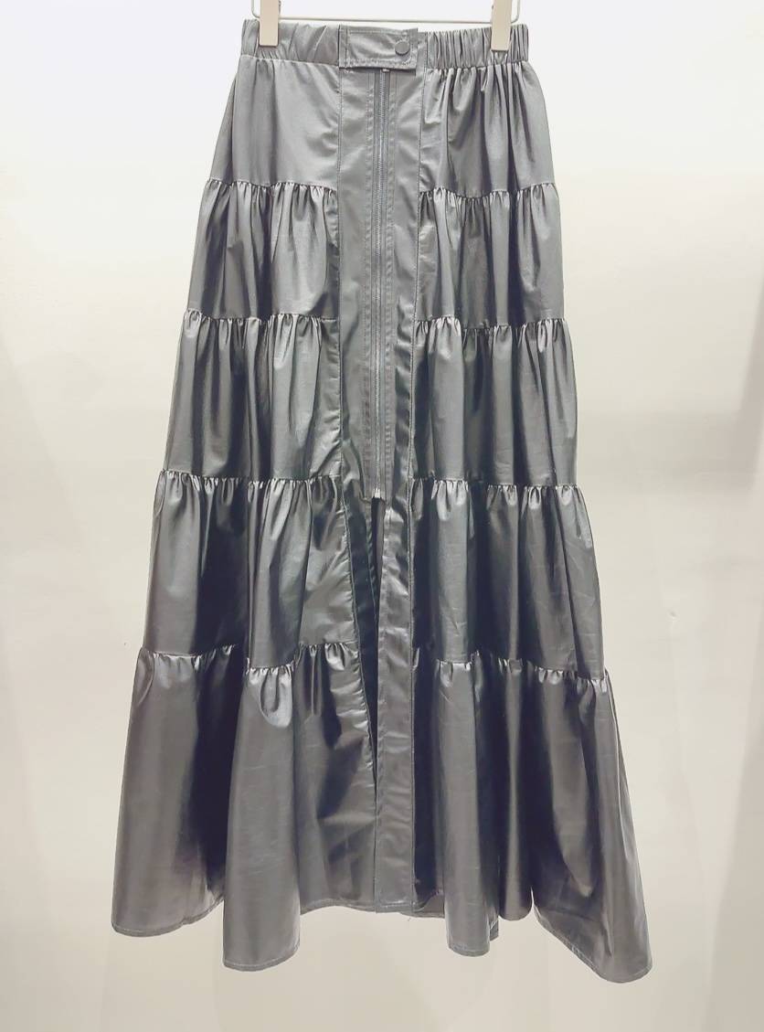 AWESOME-P東大門㊣代購女裝新款時尚人氣推薦熱賣長裙拉鏈AWESOME-P長裙