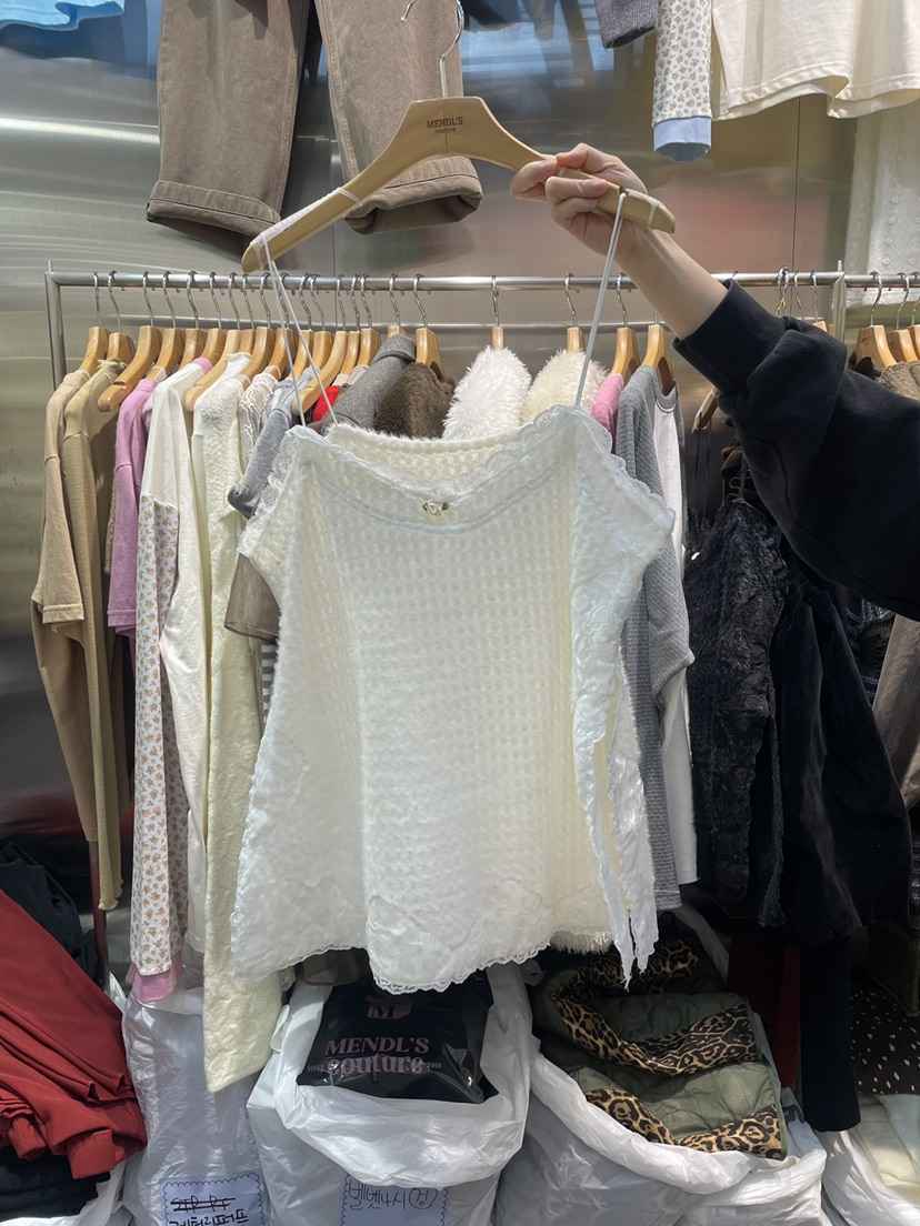 MENDL S韓國直郵㊣女裝新款25秋冬人氣熱賣吊帶背心安哥拉MENDL S吊帶/背心