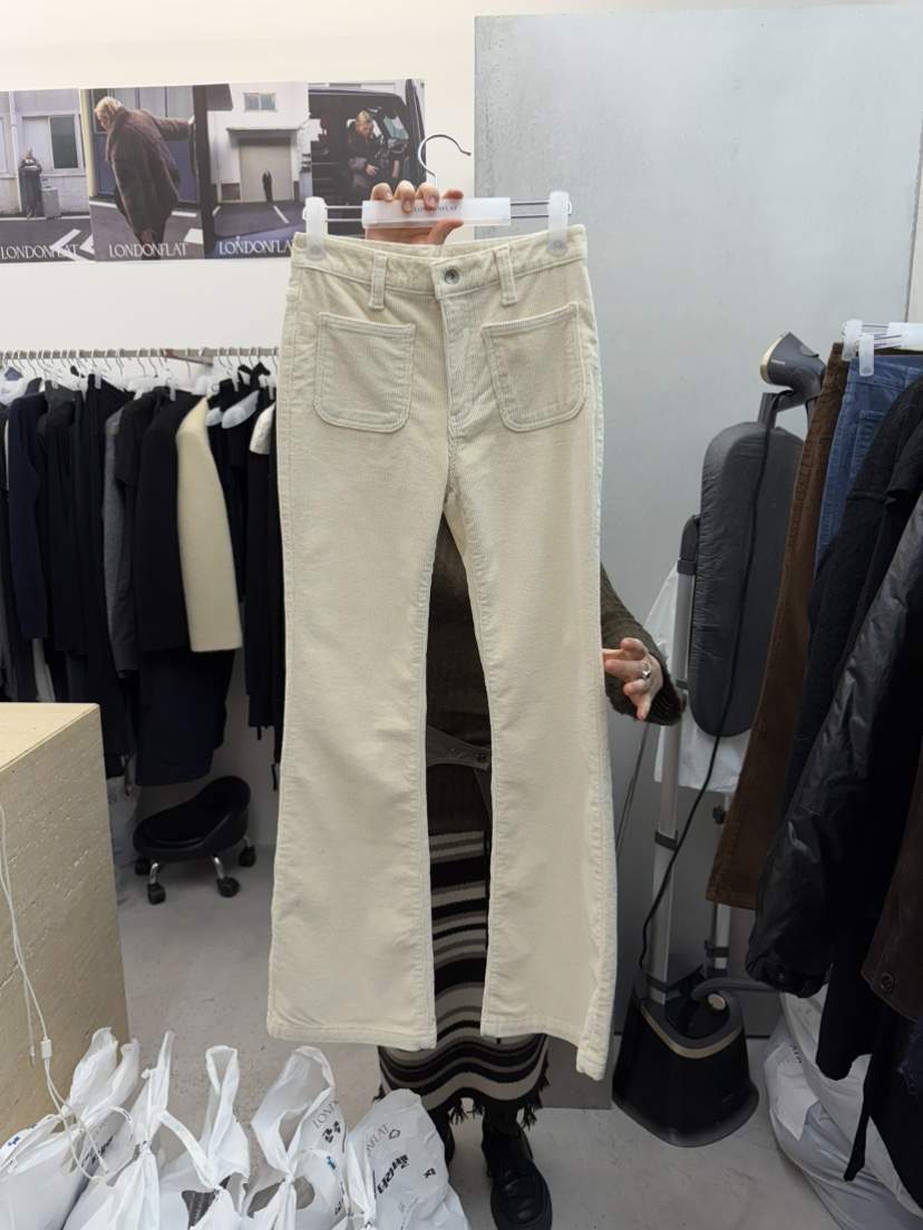 LONDON FLAT東大門㊣實拍女士新款推薦職業休閑休閑褲口袋LONDON FLAT休閑褲