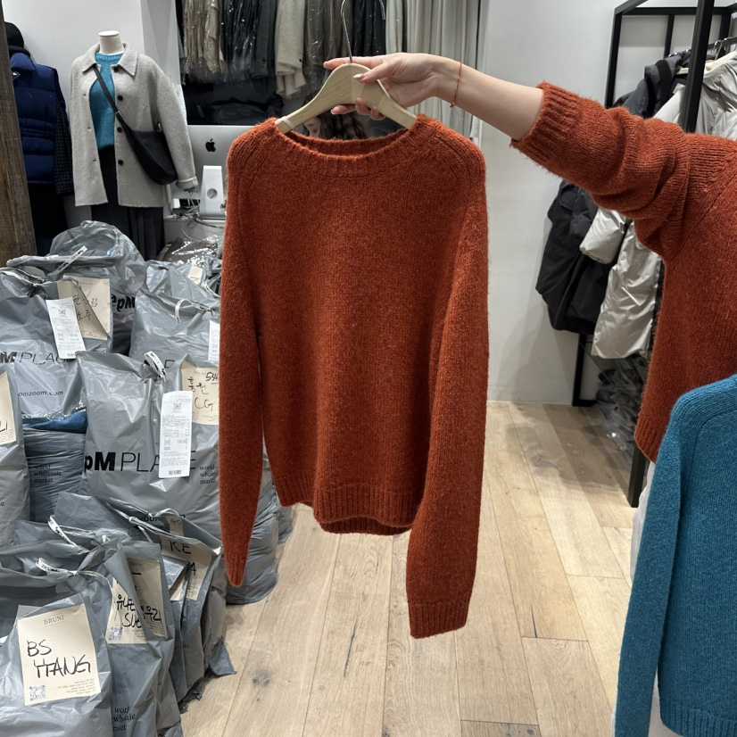 BRUNI/RICOTTA東大門㊣實拍女裝新款休閑職業人氣毛衣羊駝BRUNI/RICOTTA毛衣