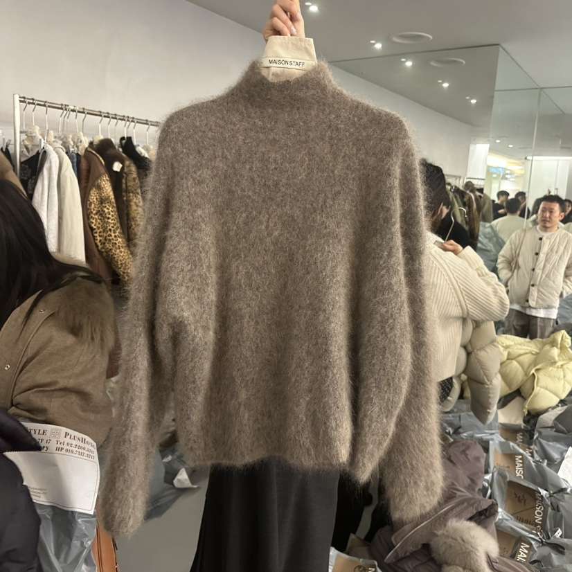 DOUBLE STANDARD/LE SMOKING/MAISONSTAFF東大門㊣實拍女裝新款休閑針織衫馬海毛MAISONSTAFF針織衫