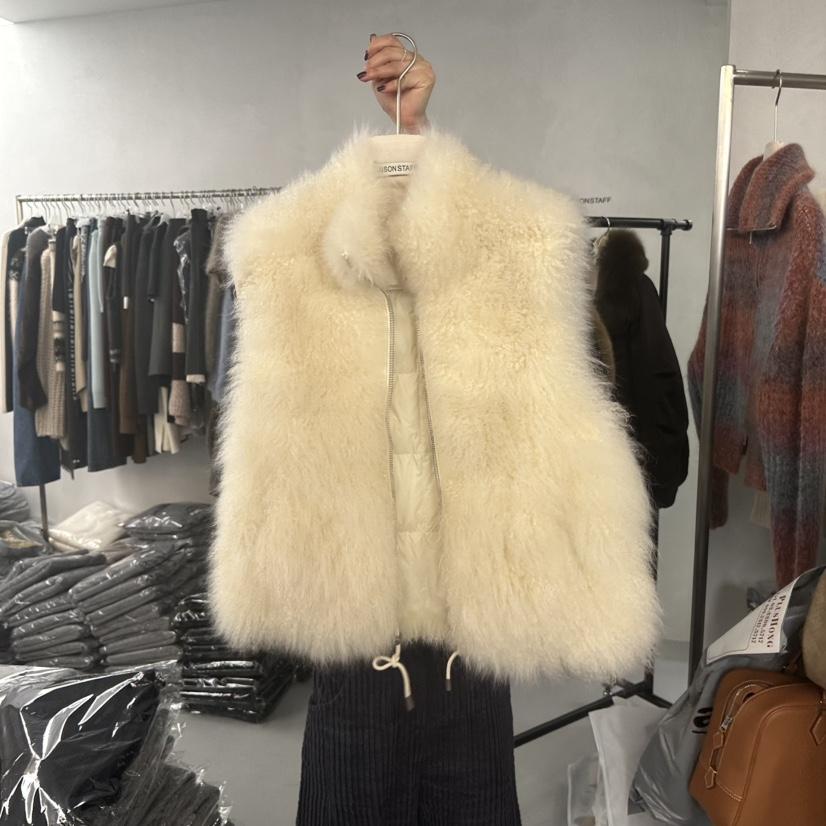 DOUBLE STANDARD/LE SMOKING/MAISONSTAFF東大門㊣代購女裝新品時尚馬甲填充MAISONSTAFF馬甲