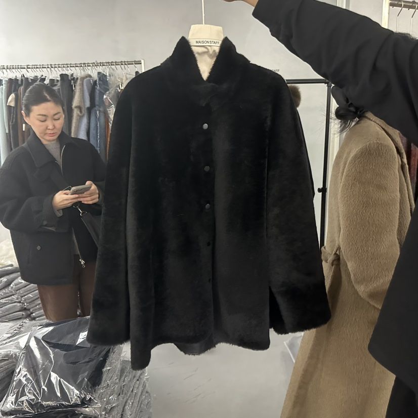 DOUBLE STANDARD/LE SMOKING/MAISONSTAFF韓國直郵㊣女士新品熱賣短款大衣MAISONSTAFF短款大衣