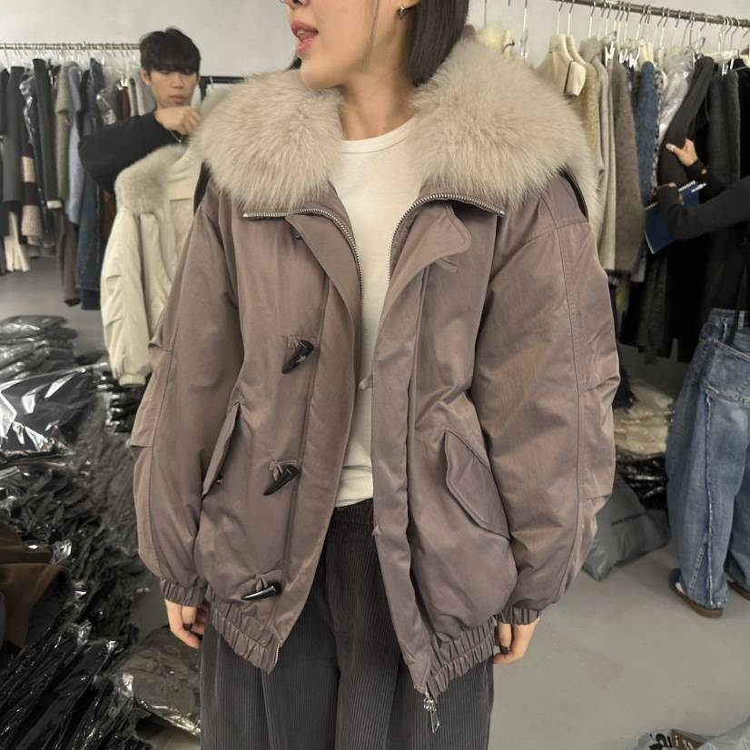 DOUBLE STANDARD/LE SMOKING/MAISONSTAFF東大門㊣代購女裝新品休閑短款羽絨服MAISONSTAFF短款羽絨服