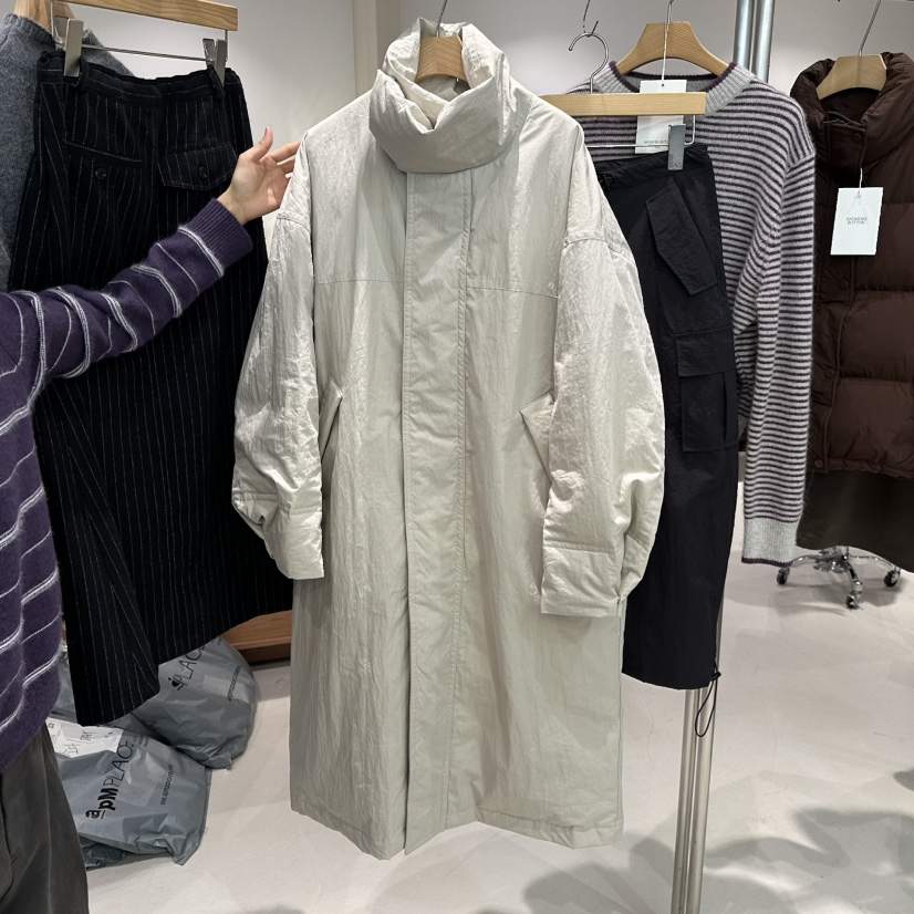 ANDMORE BUTTON韓國代購㊣女士新品推薦長款羽絨服填充鵝絨ANDMORE BUTTON長款羽絨服