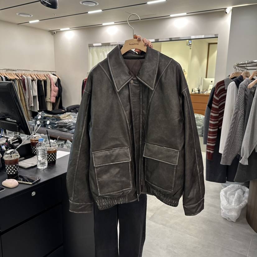 URBANSTORY/REMAKING東大門㊣實拍女士新款熱賣推薦夾克復古Remaking/URBANSTORY夾克