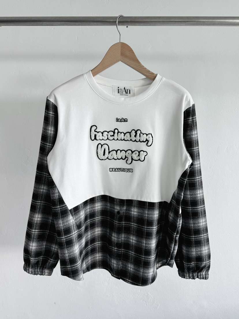 IAAN韓國直郵㊣女裝新款熱賣25秋冬時尚推薦休閑職業長袖T恤iaAn長袖T恤