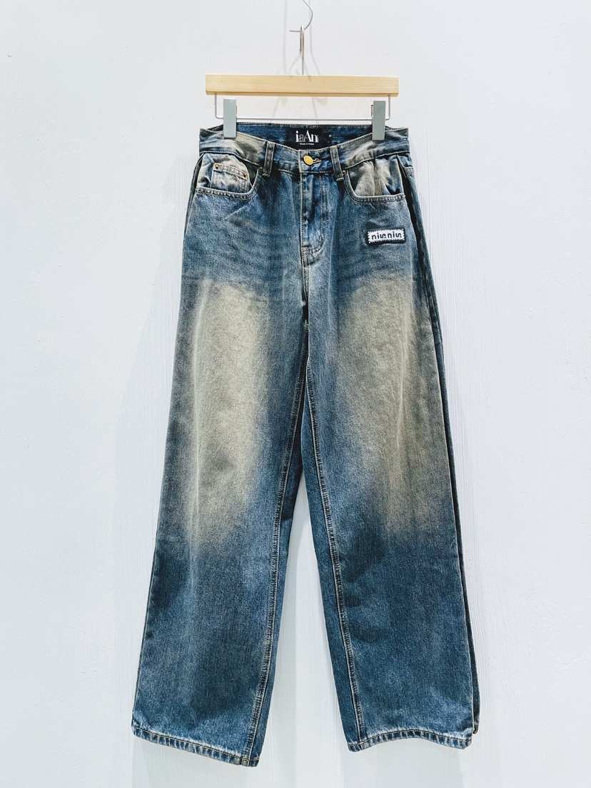 IAAN東大門㊣代購女士新品休閑職業時尚人氣25秋冬熱賣牛仔褲iaAn牛仔褲