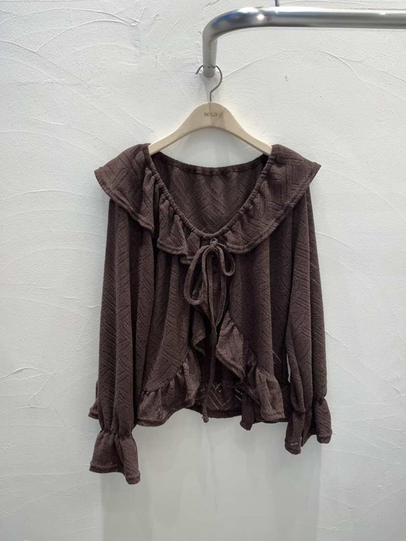 BOLD東大門㊣實拍女裝新品職業推薦休閑人氣25秋冬襯衫蕾絲衫BOLD襯衫/蕾絲衫