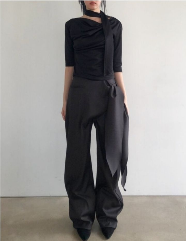 LIVE FOREVER韓國直郵㊣女裝新款職業休閑人氣時尚熱賣休閑褲LIVE FOR_EVER休閑褲