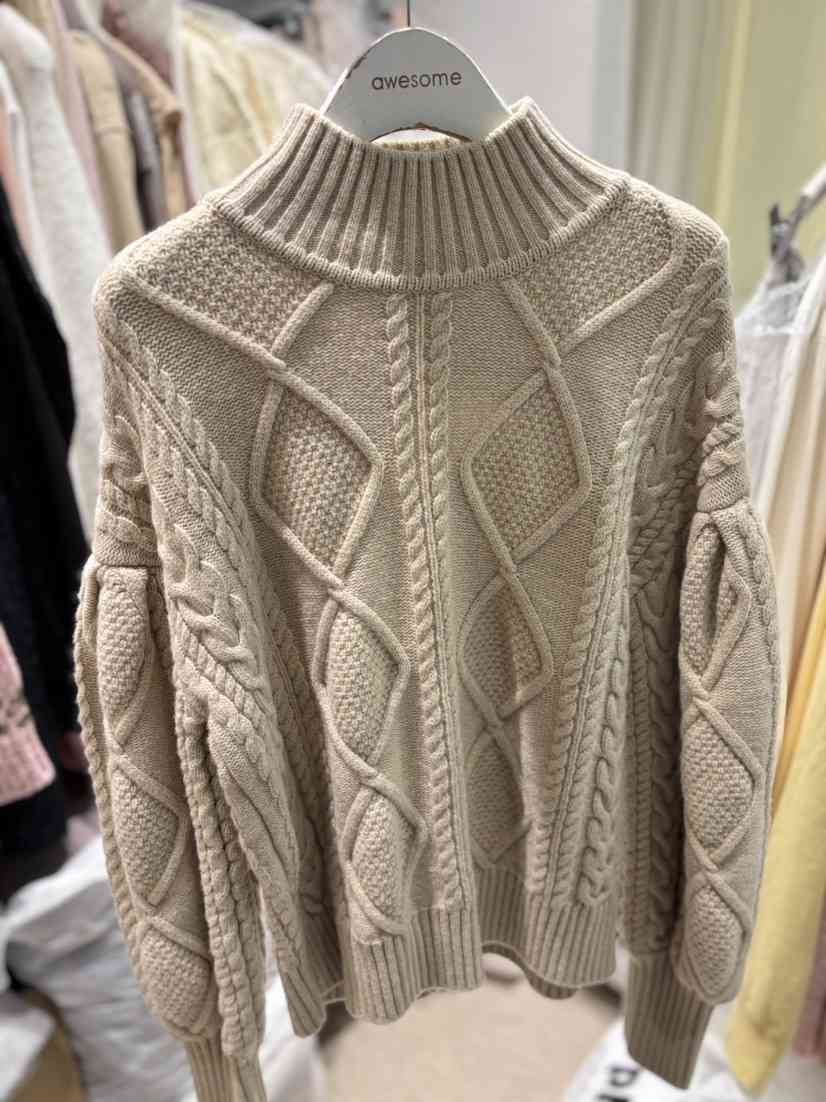 AWESOME-L東大門㊣實拍女裝新品職業推薦25秋冬時尚針織衫AWESOME-L針織衫