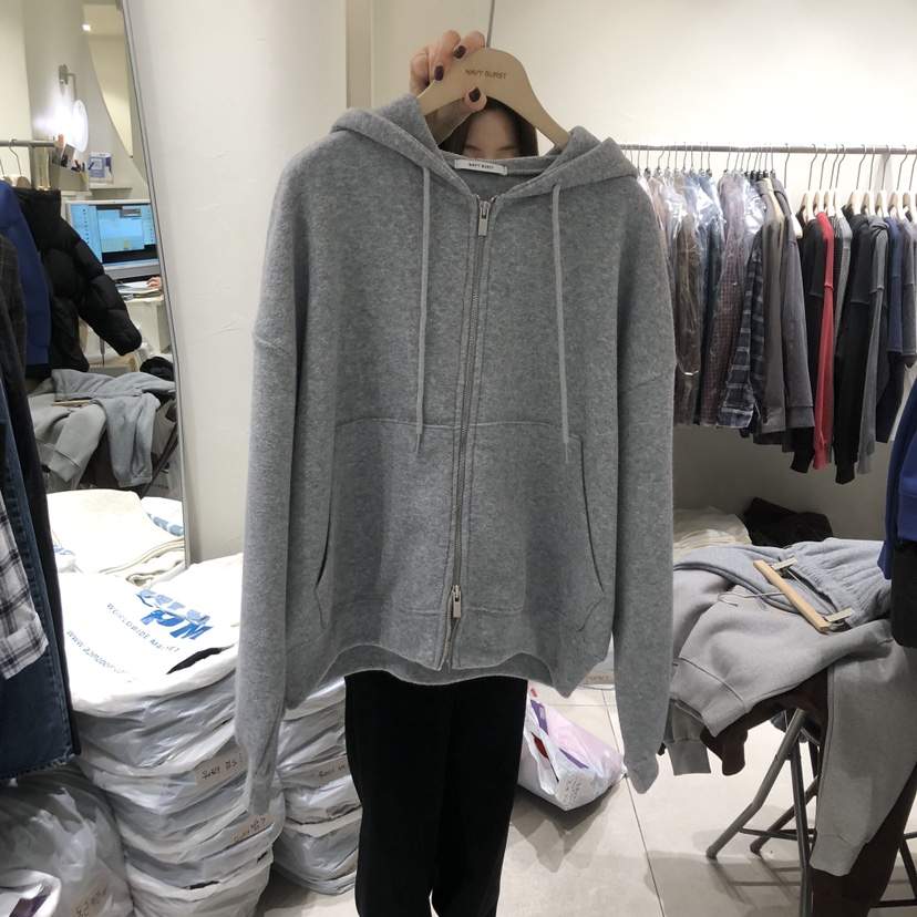 NAVYBURST東大門㊣實拍女裝新品人氣熱賣夾克連帽拉鏈衫毛圈布NAVY BURST夾克