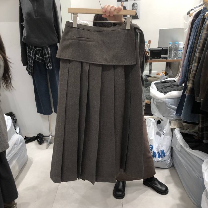 ANN MARGRET東大門㊣實拍女裝新款25秋冬套裝百褶褶裙GRETA.Y套裝