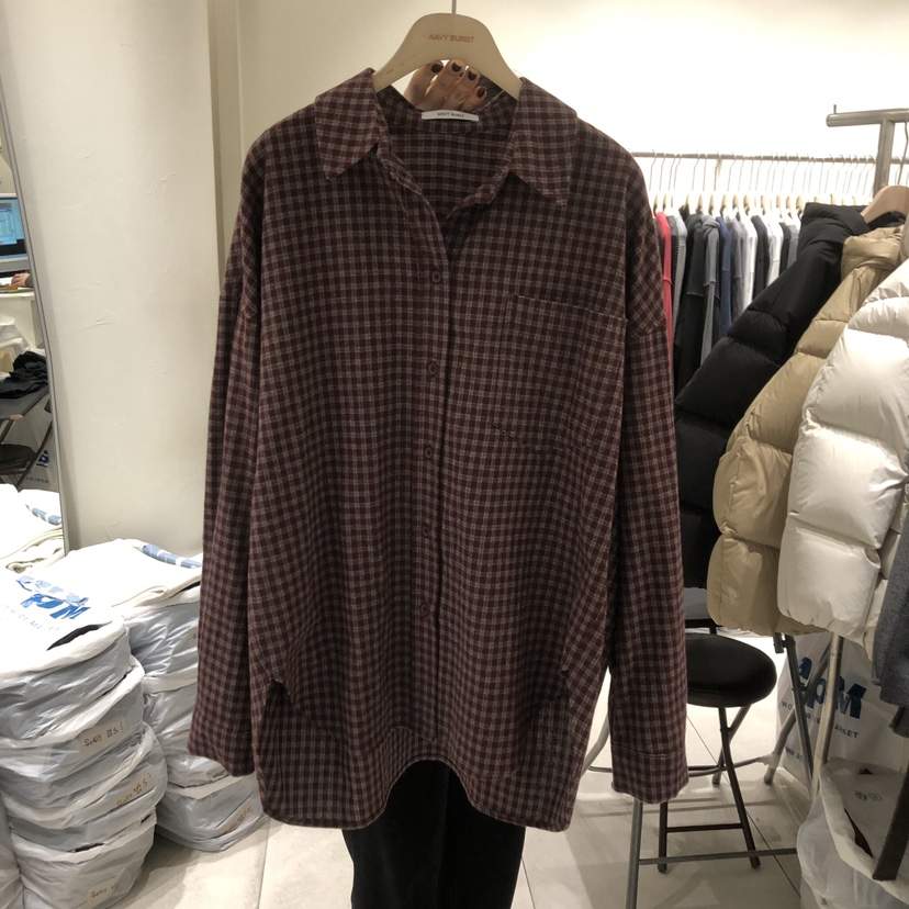 NAVYBURST東大門㊣直郵女裝新款熱賣職業推薦25秋冬襯衫蕾絲衫NAVY BURST襯衫/蕾絲衫