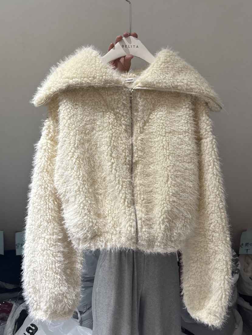 BELITA-L韓國代購㊣女士新款熱賣推薦人氣25秋冬職業夾克毛絨BELITA-L夾克