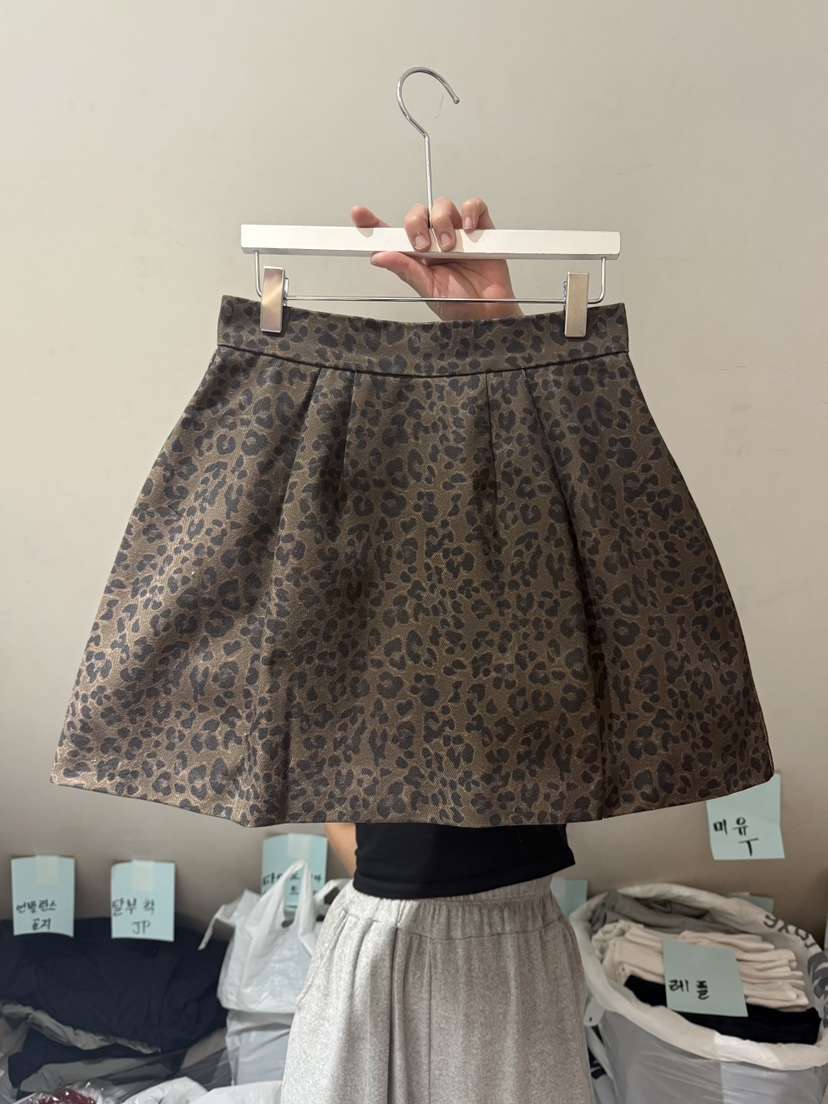 BELITA-L東大門㊣代購女裝新款熱賣25秋冬職業推薦短裙豹紋BELITA-L短裙