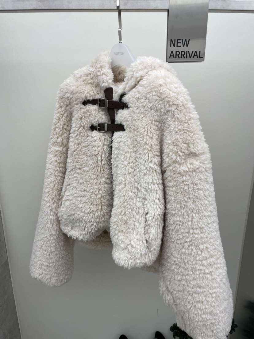 GLITTER韓國直郵㊣女士新品休閑推薦時尚熱賣25秋冬短款大衣GLITTER短款大衣