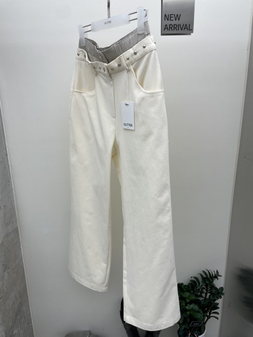 GLITTER韓國直郵㊣女裝新品推薦真品休閑熱賣25秋冬職業休閑褲GLITTER休閑褲
