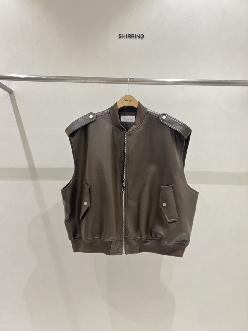 SHIRRING韓國代購㊣女裝新款時尚人氣推薦真品馬甲口袋打折SHIRRING馬甲