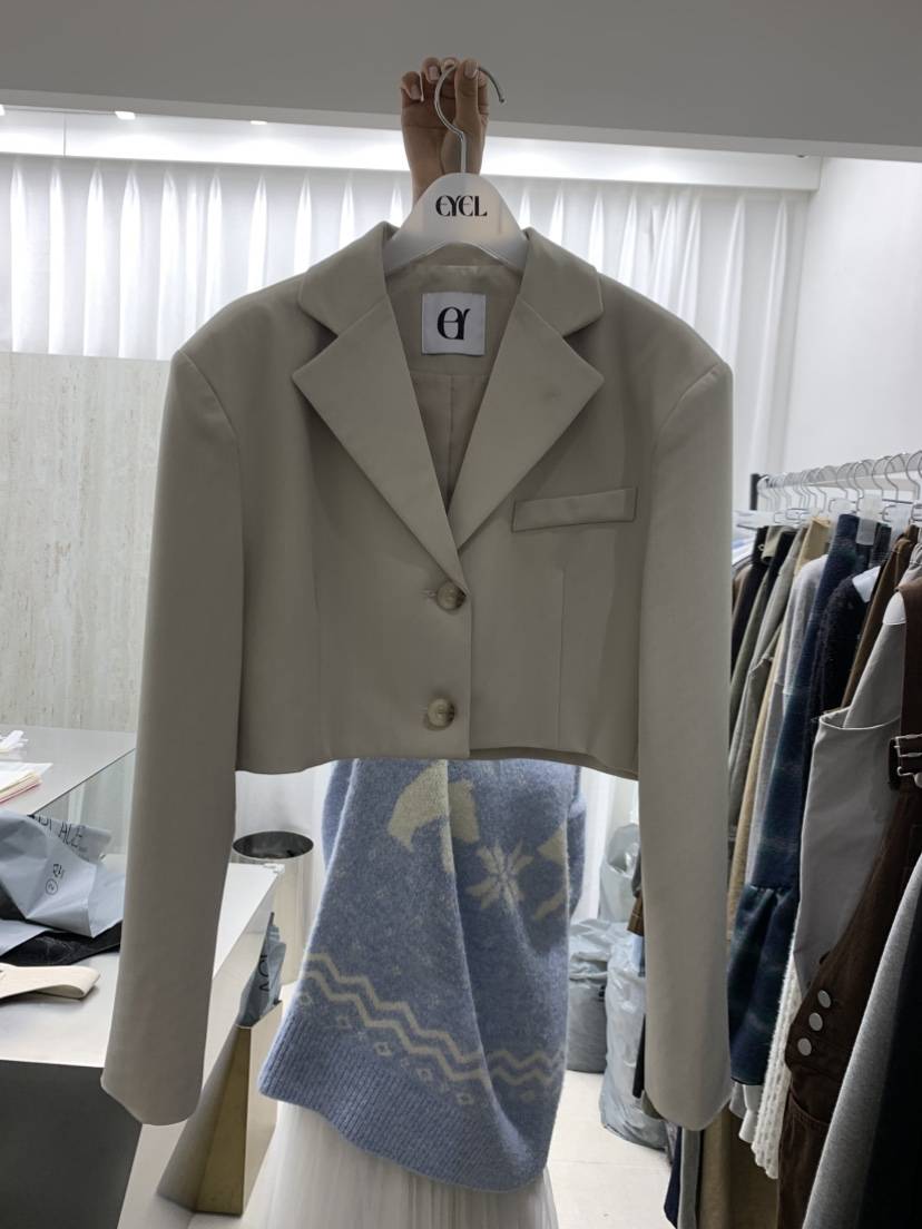 EYEL東大門㊣直郵女士新款職業人氣推薦25秋冬時尚夾克短款EYEL夾克