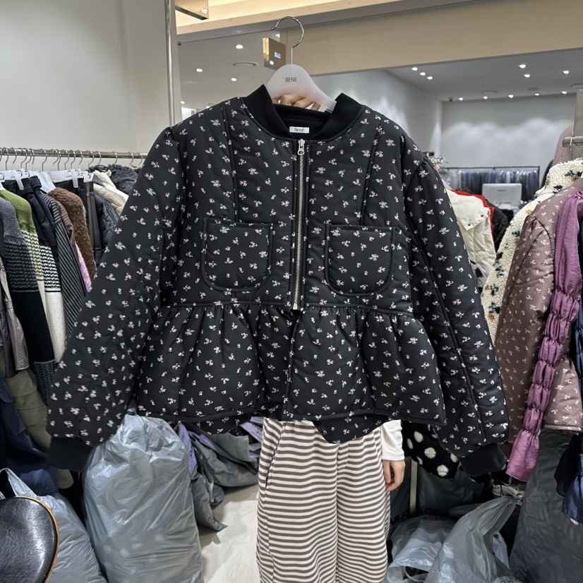 BENE韓國直郵㊣女士新款休閑推薦真品職業人氣熱賣夾克花朵BENE夾克