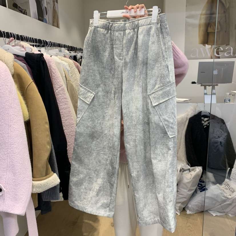 RUMIRU/AWEAR韓國代購㊣女士新款熱賣職業真品人氣休閑褲加絨awear/RUMIRU休閑褲