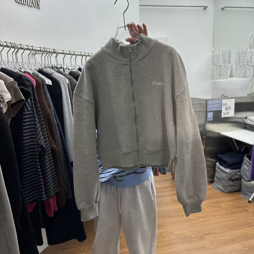 GABIZON韓國直郵㊣女裝新款25秋冬熱賣職業人氣夾克加絨拉鏈GABIZON夾克