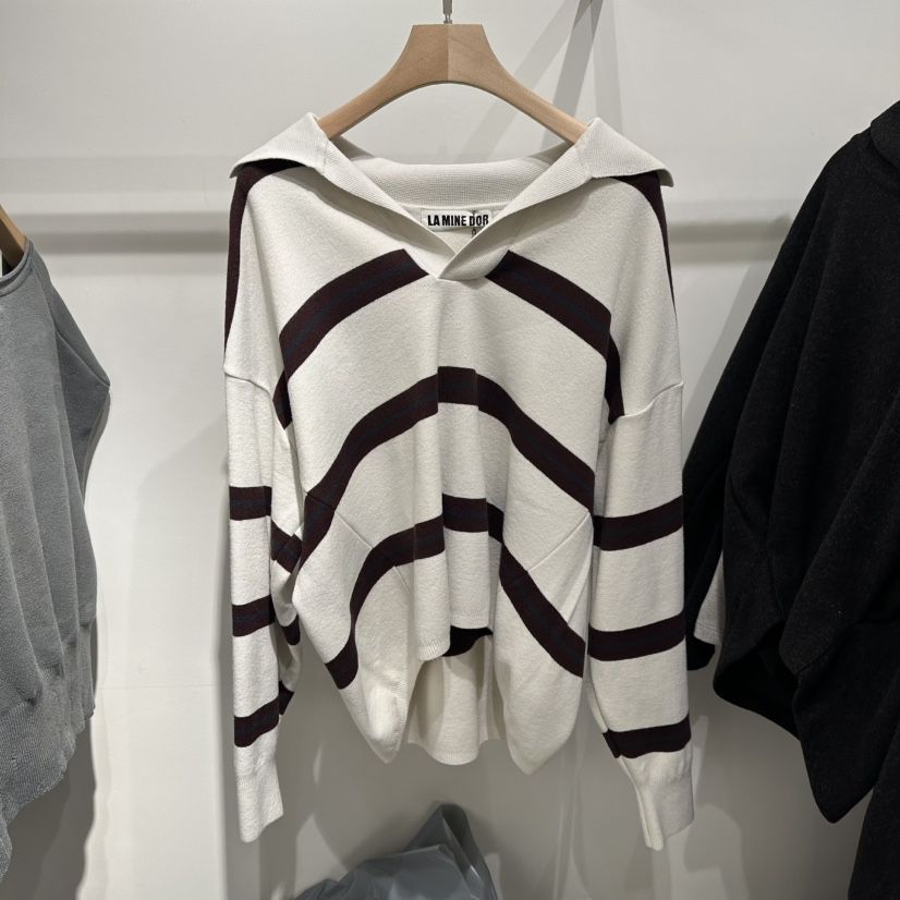 LAMINEDOR韓國直郵㊣女裝新款職業時尚推薦熱賣25秋冬人氣衛衣LA MINE DOR衛衣