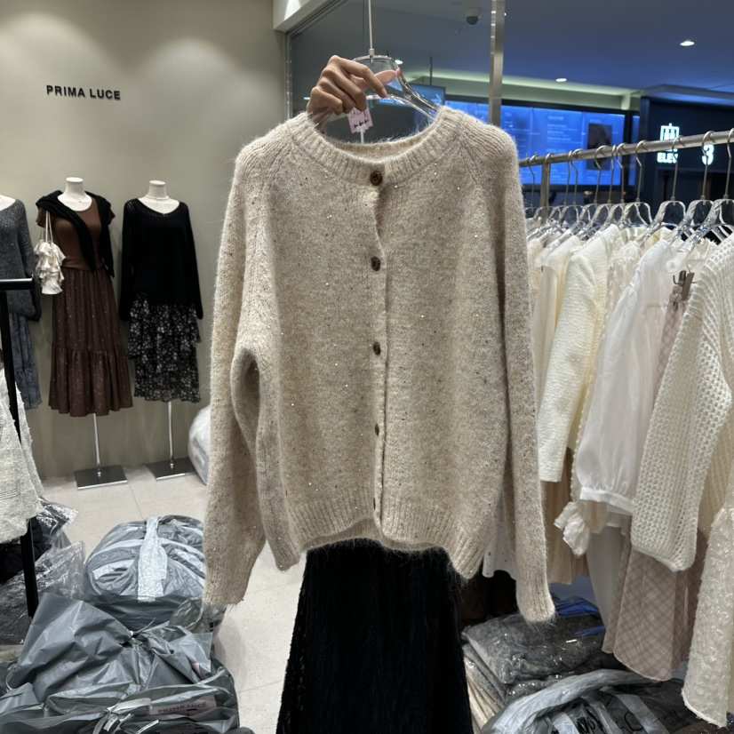 PRIMA LUCE東大門㊣代購女士新品推薦25秋冬真品針織衫開衫CHARLOTTE針織衫