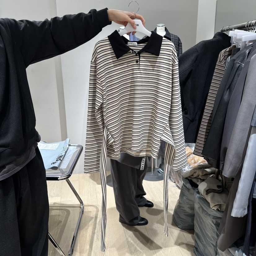 FAVOR-P韓國代購㊣女裝新款職業真品25秋冬推薦人氣長袖T恤FAVOR-P長袖T恤