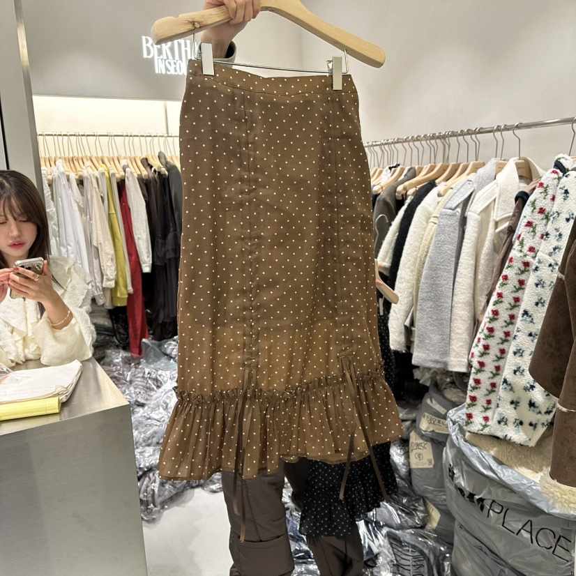 BERTHA東大門㊣實拍女裝新款職業休閑熱賣真品時尚長裙褶皺BERTHA長裙