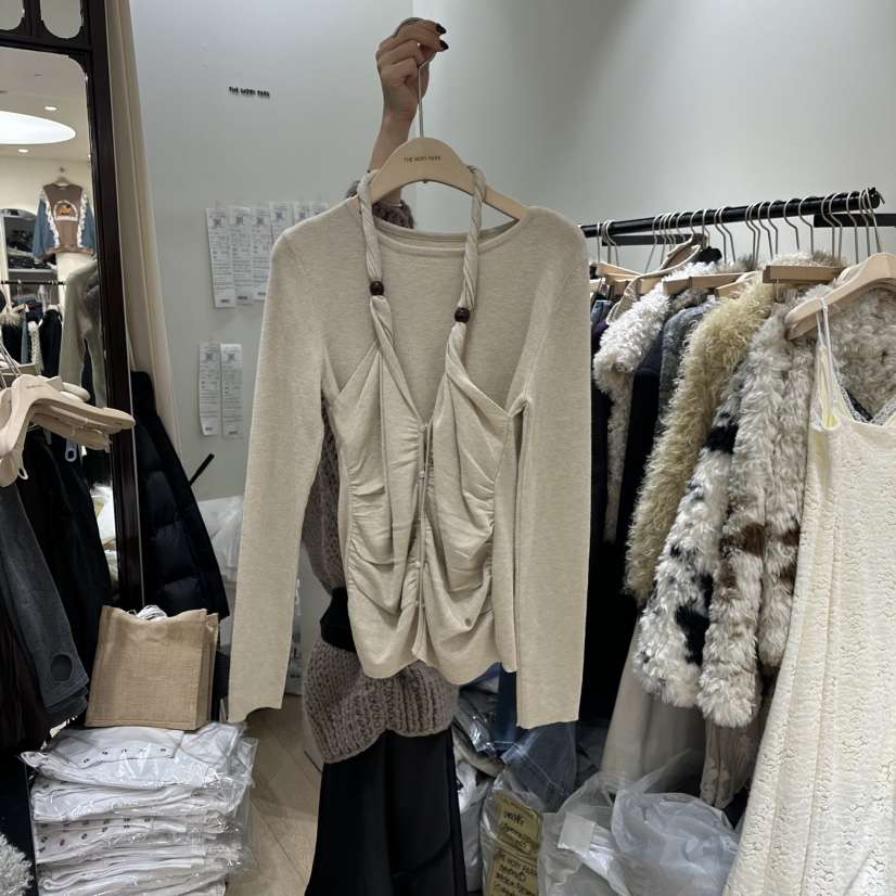 THEMORYPARK東大門㊣代購女士新品職業熱賣長袖T恤假兩件套裝THE MORY PARK長袖T恤