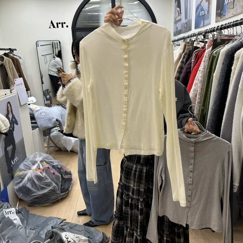 ARR東大門㊣直郵女裝新款時尚人氣真品25秋冬休閑推薦長袖T恤ARR長袖T恤