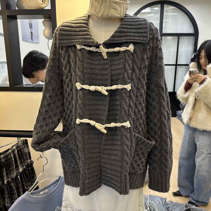 ARR東大門㊣實拍女士新品熱賣休閑25秋冬時尚職業人氣毛衣開衫ARR毛衣