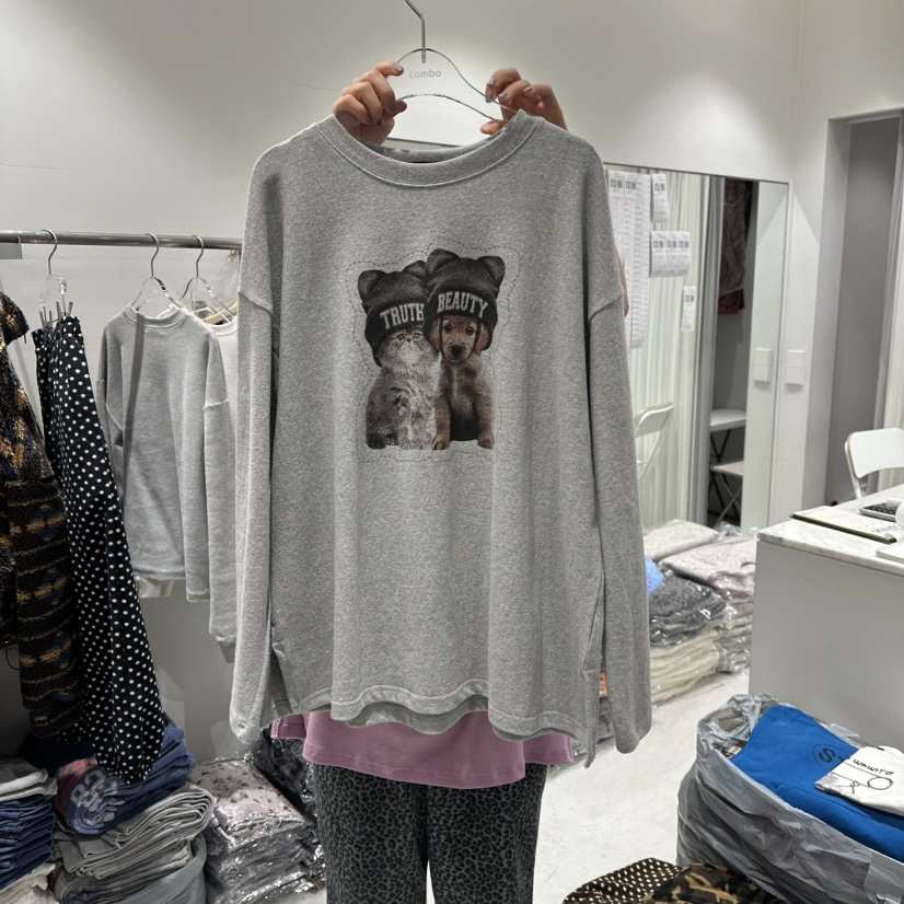 COMBO東大門㊣直郵女士新品人氣推薦休閑熱賣25秋冬長袖T恤COM_BO長袖T恤