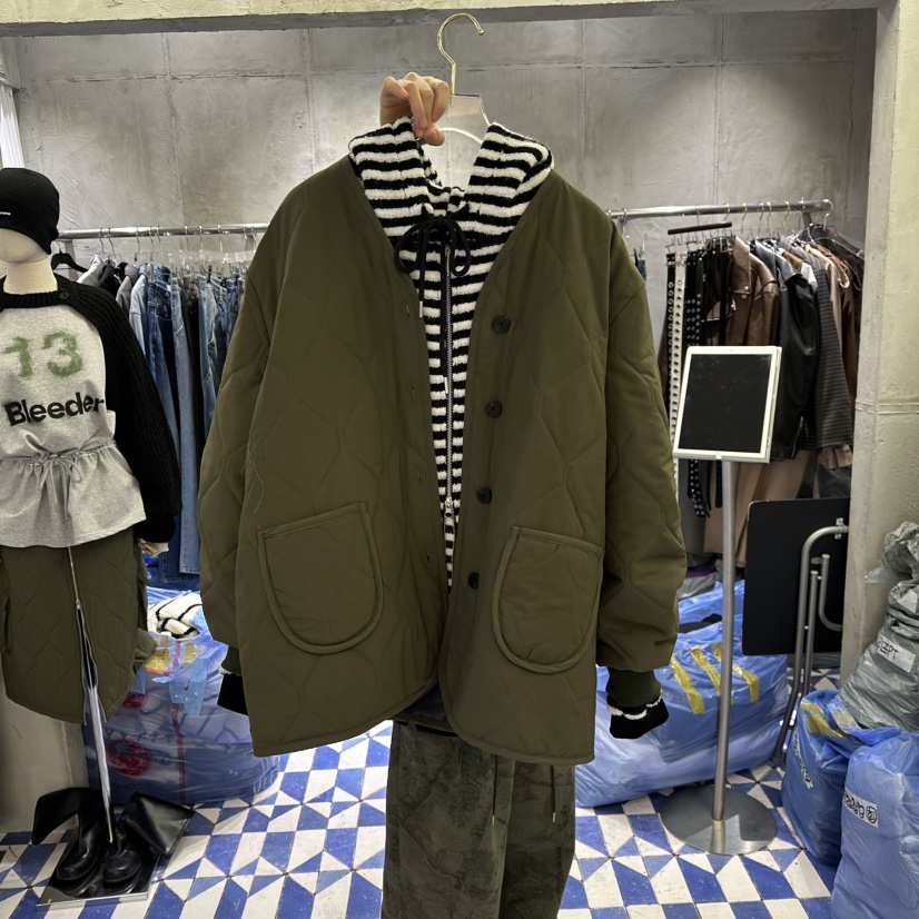 AMOUR東大門㊣直郵女士新款人氣真品職業休閑短款棉服絎縫棉AMOUR短款棉服