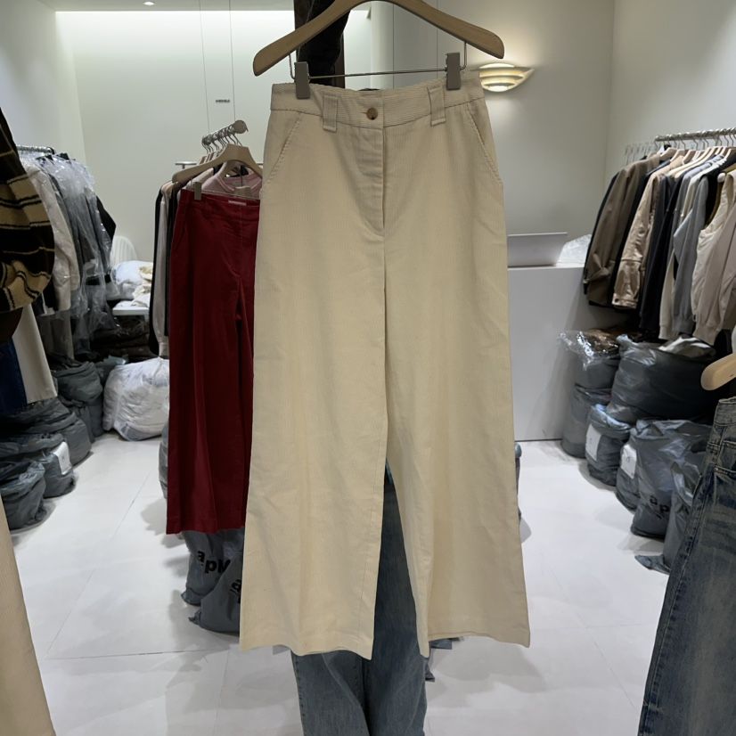 AVECNOUS韓國代購㊣女裝新品熱賣人氣休閑職業休閑褲燈心絨AVECNOUS休閑褲