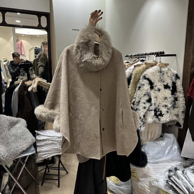 THEMORYPARK韓國直郵㊣女士新品熱賣真品時尚推薦短款大衣浣熊THE MORY PARK短款大衣