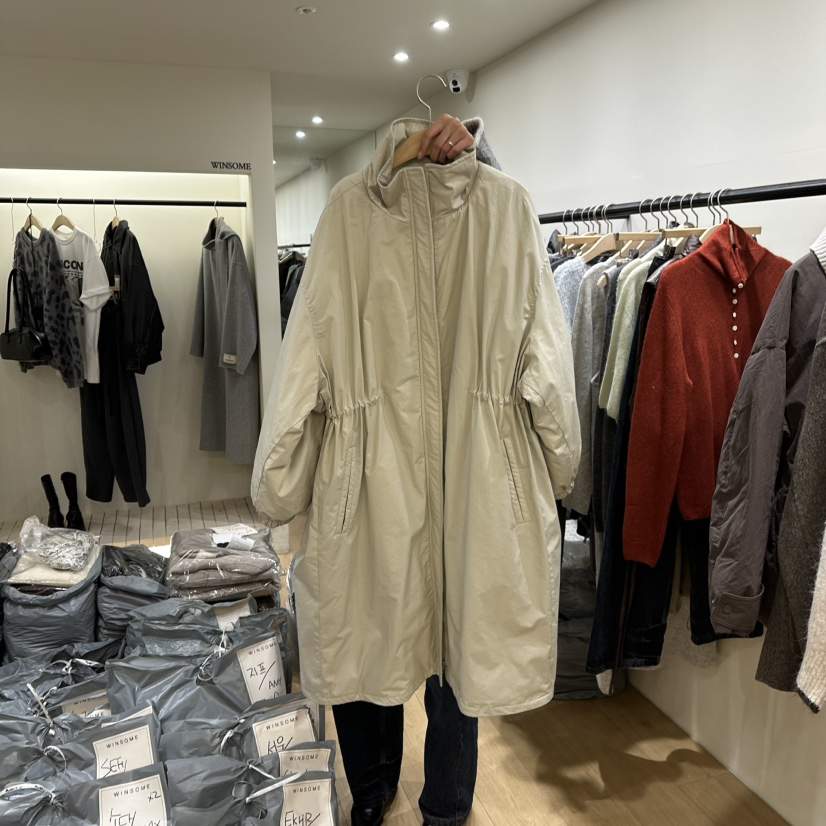 WINSOME東大門㊣代購女裝新品人氣職業真品休閑推薦長款風衣鵝WINSOME長款風衣