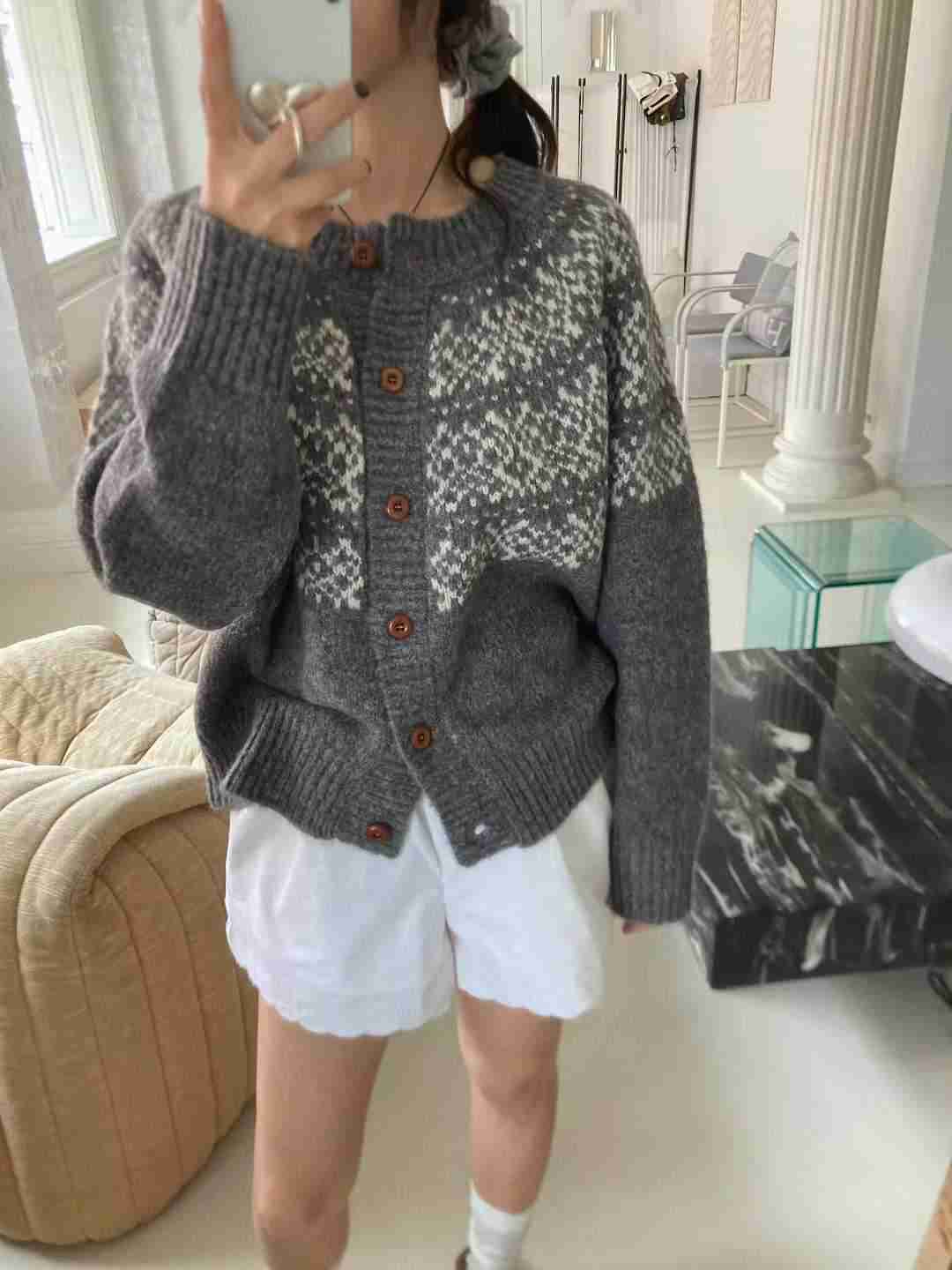 ANNIV-D東大門㊣直郵女裝新品休閑時尚職業25秋冬真品針織衫ANNIV-D針織衫