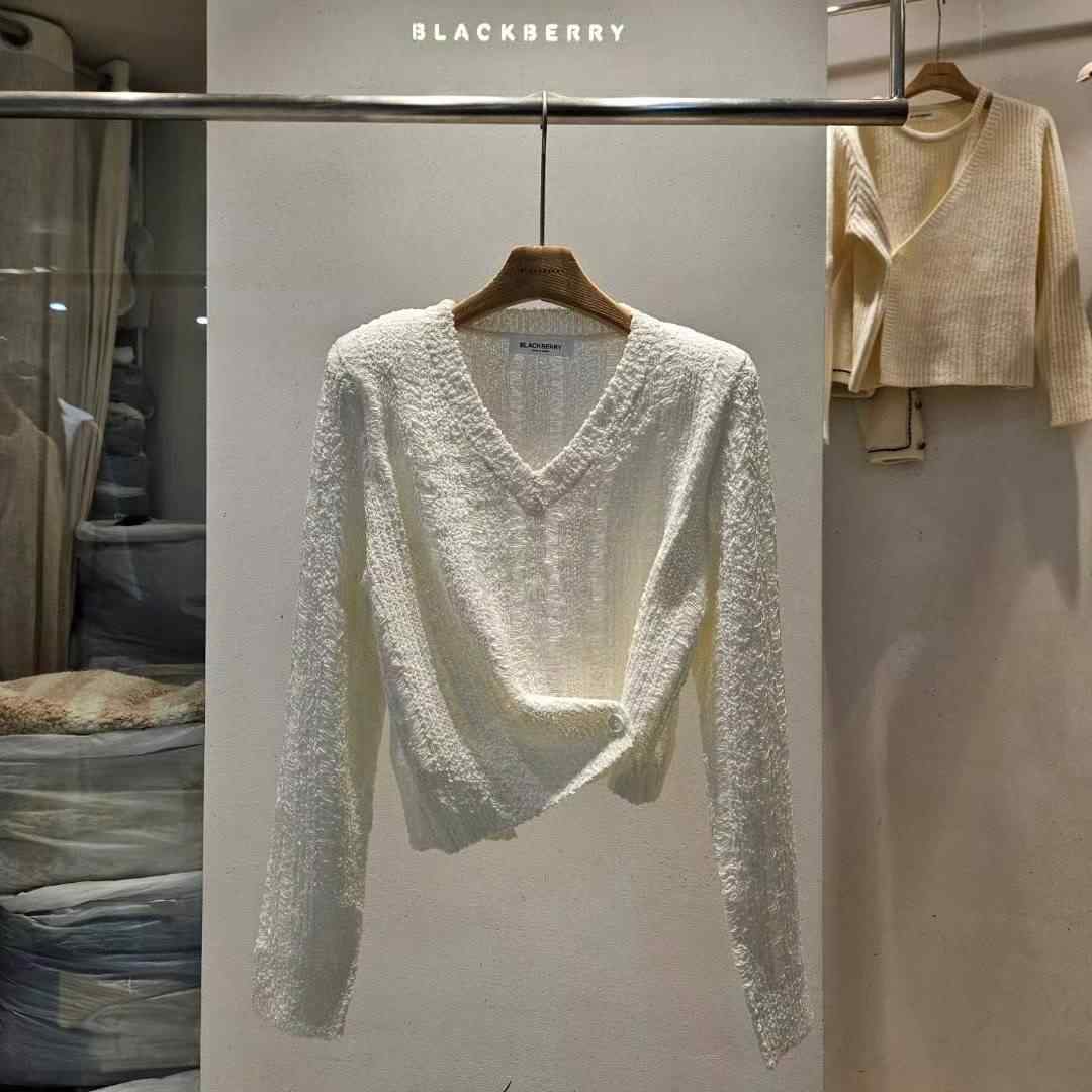 BLACKBERRY東大門㊣實拍女裝新款休閑25秋冬職業時尚針織衫BLACKBERRY針織衫