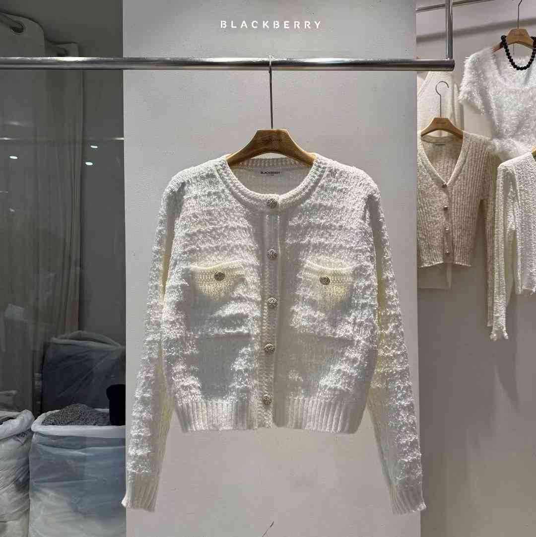 BLACKBERRY東大門㊣實拍女士新品真品25秋冬時尚職業針織衫BLACKBERRY針織衫