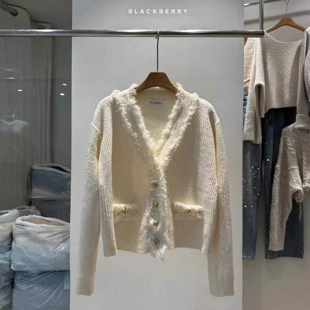 BLACKBERRY東大門㊣實拍女裝新品休閑職業25秋冬時尚針織衫BLACKBERRY針織衫