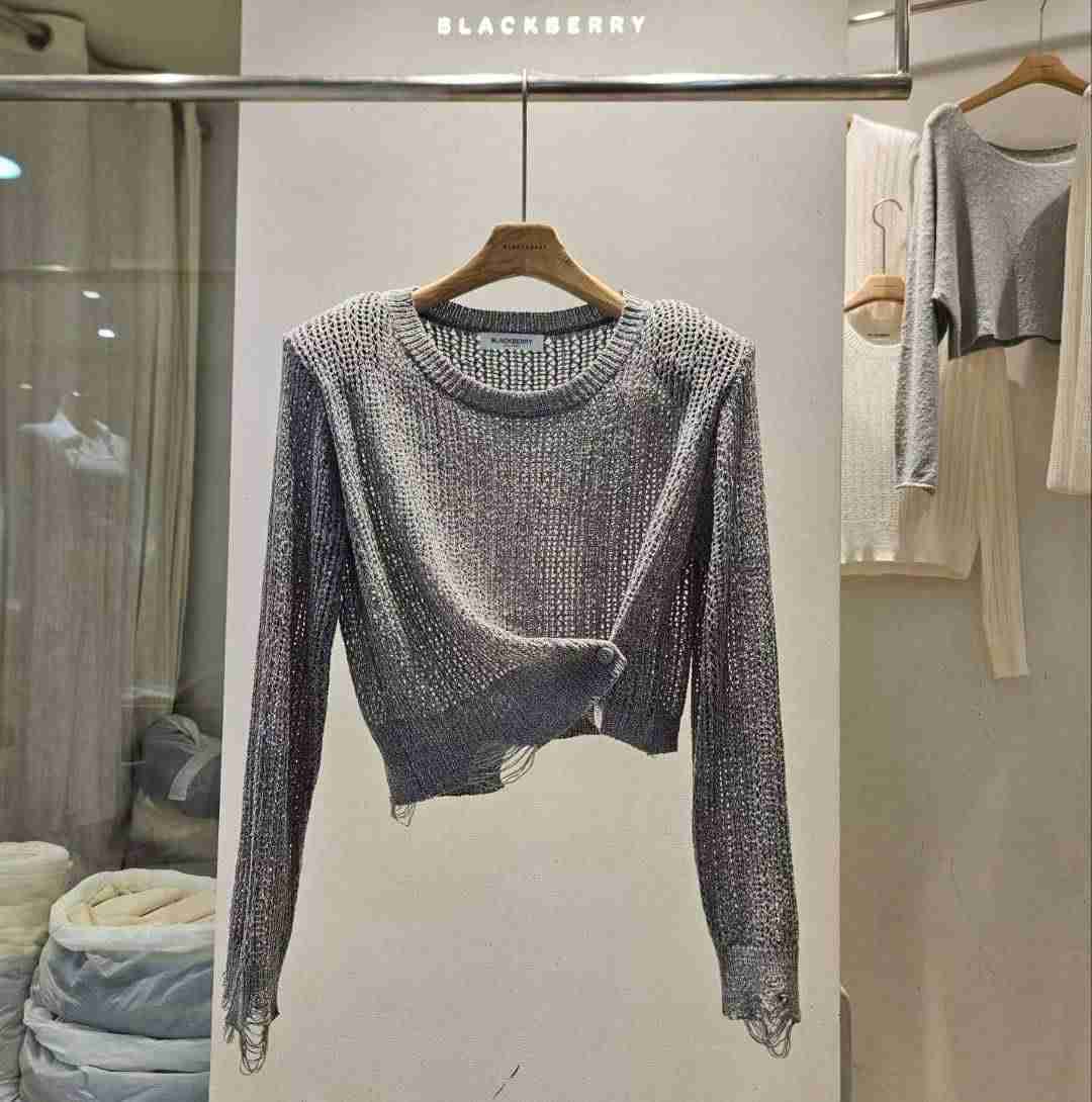 BLACKBERRY韓國直郵㊣女裝新品熱賣人氣時尚職業推薦針織衫BLACKBERRY針織衫