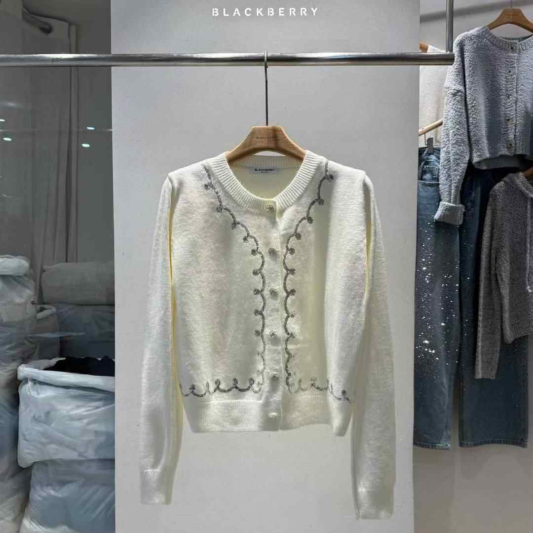 BLACKBERRY東大門㊣直郵女裝新品時尚25秋冬真品人氣針織衫BLACKBERRY針織衫