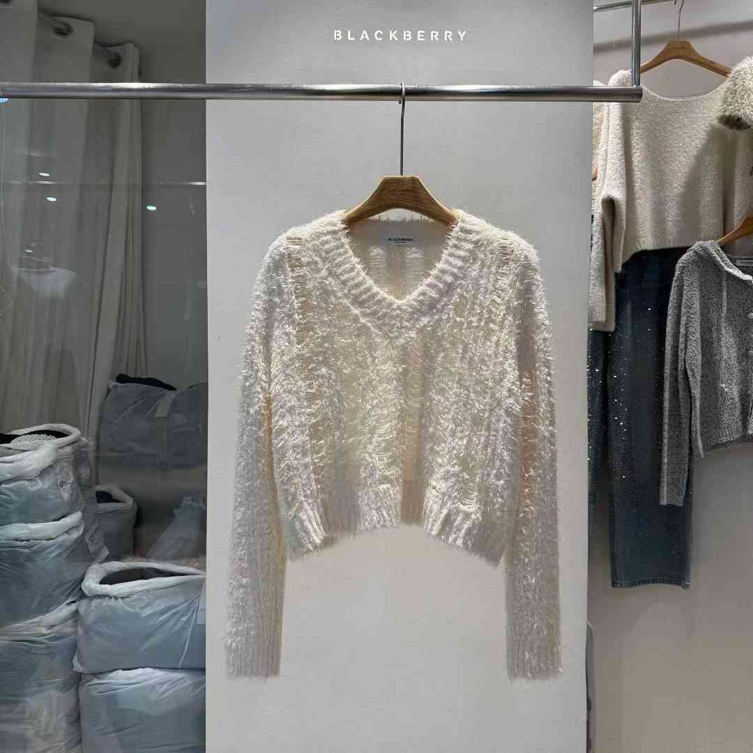 BLACKBERRY韓國代購㊣女裝新款25秋冬職業休閑推薦熱賣毛衣BLACKBERRY毛衣