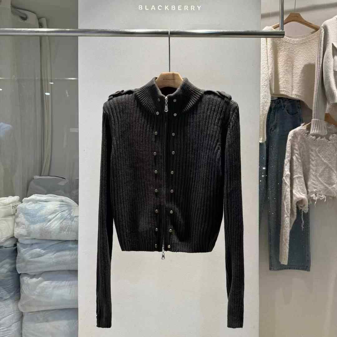BLACKBERRY韓國直郵㊣女士新品人氣25秋冬時尚職業推薦針織衫BLACKBERRY針織衫