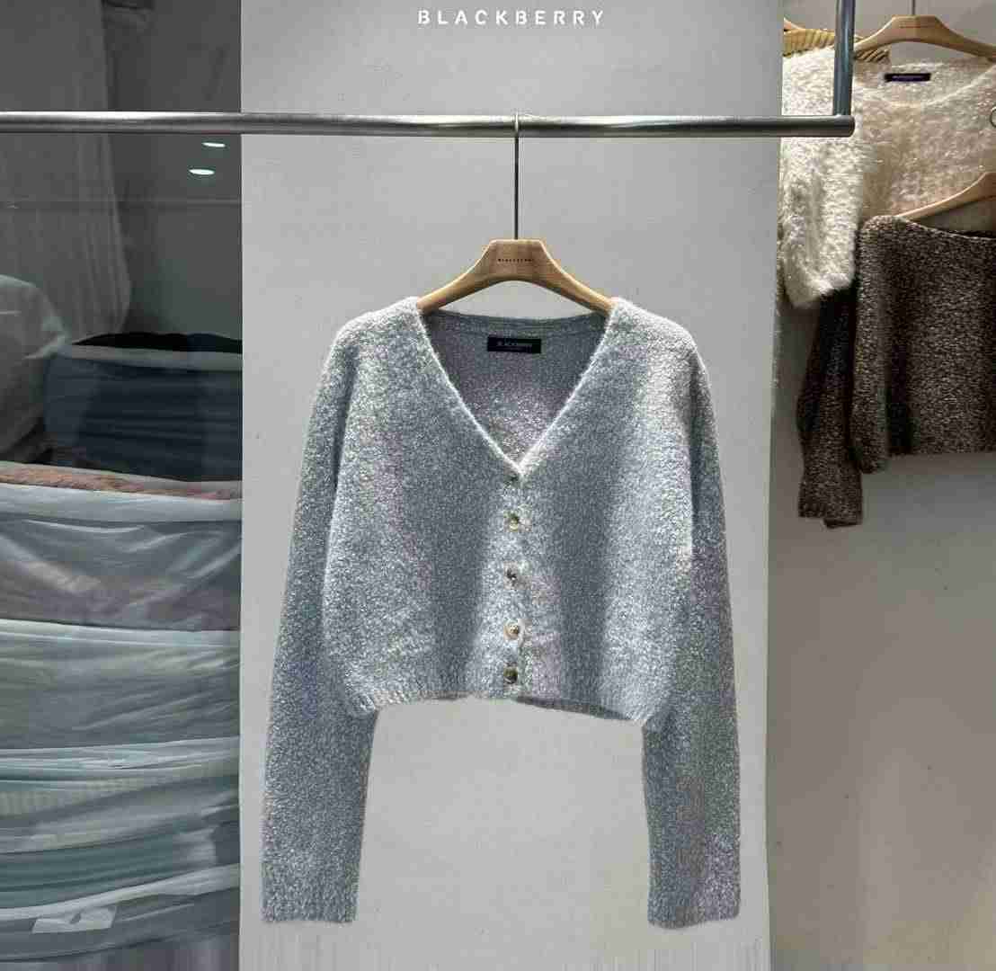 BLACKBERRY韓國代購㊣女士新品25秋冬真品時尚職業人氣針織衫BLACKBERRY針織衫