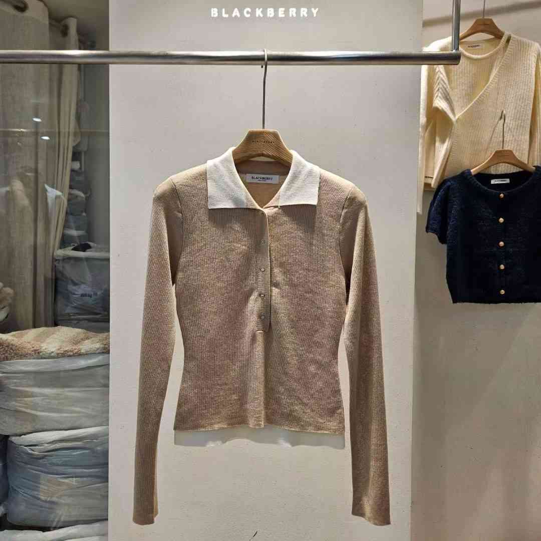 BLACKBERRY韓國代購㊣女裝新款休閑推薦真品熱賣人氣針織衫BLACKBERRY針織衫